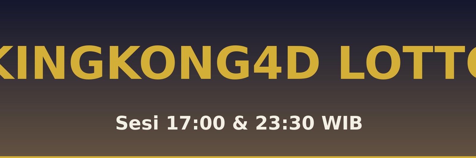 Kingkong4D Lotto Ranah Batahan